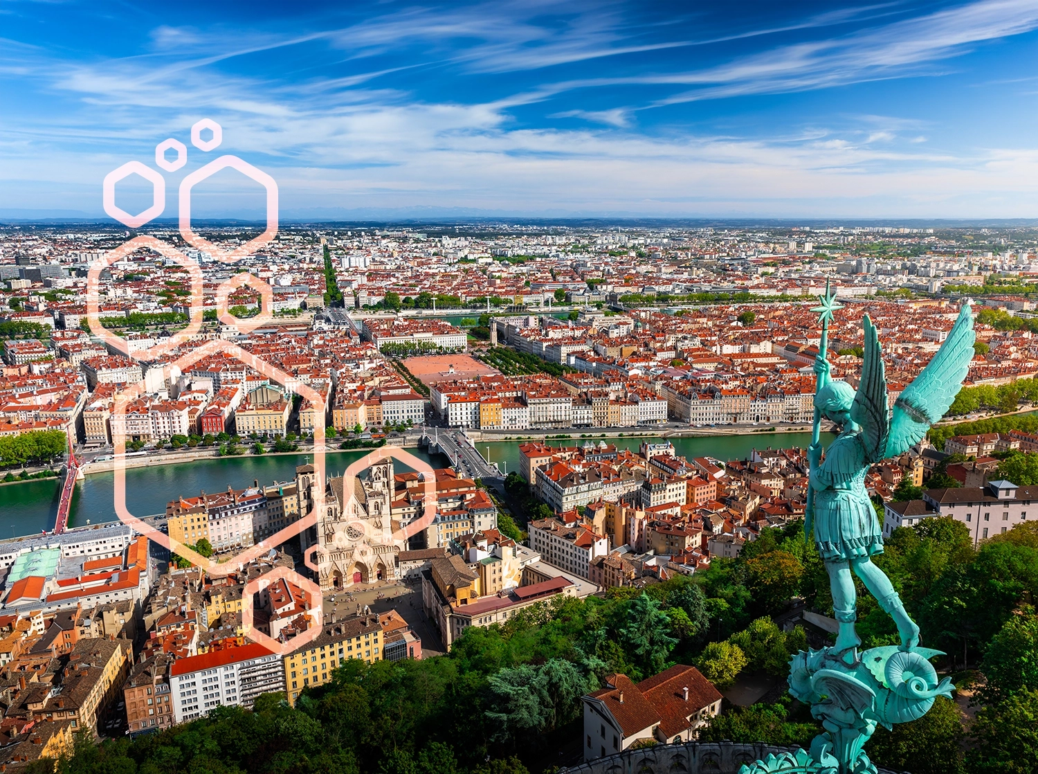 Lyon vue sur le Rhône